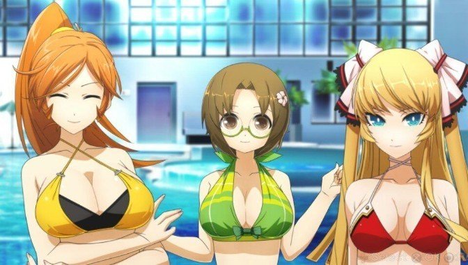 anime girls fan service 1