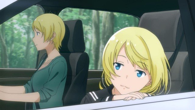 anzu shiina in car
