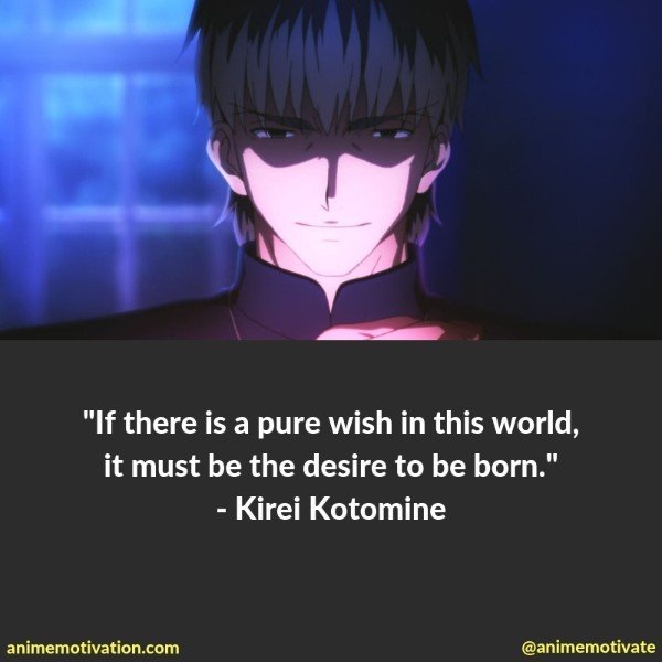 kirei kotomine quotes fate stay night 2