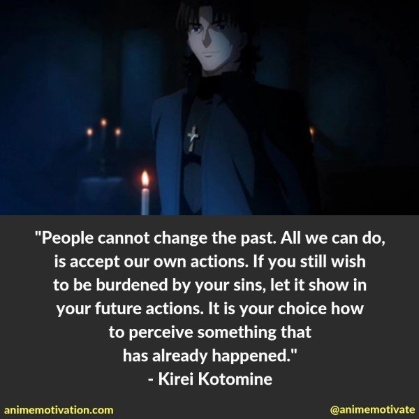 kirei kotomine quotes fate stay night 4