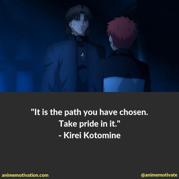 kirei kotomine quotes fate stay night 6