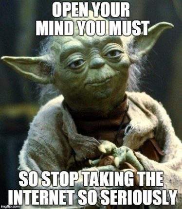 open your mind you must yoda