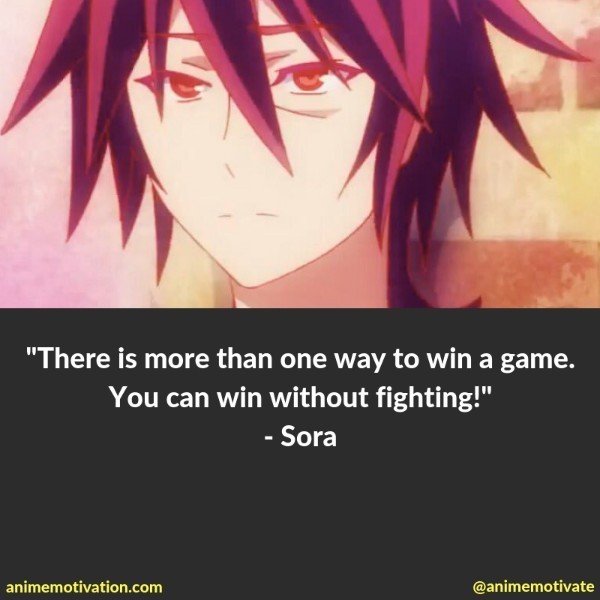 sora quotes no game no life