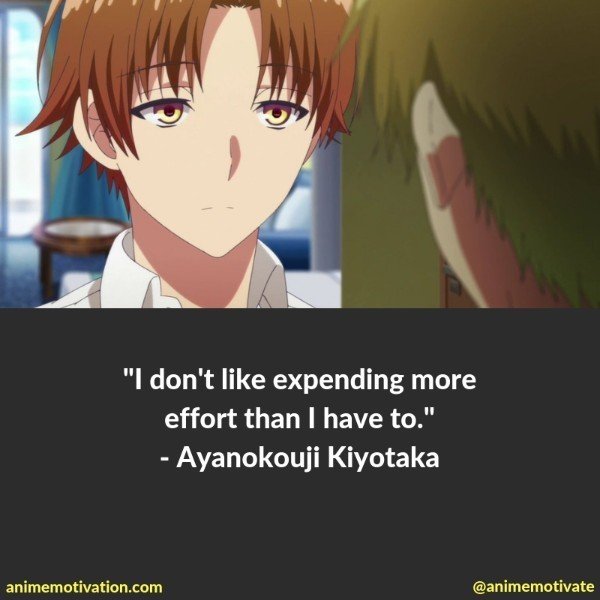 ayanokouji kiyotaka quotes 1