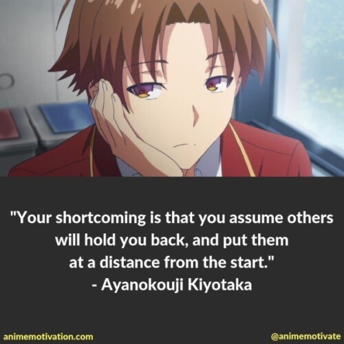 Kiyotaka Ayanokouji, anime, classroom of the elite, quotes, HD