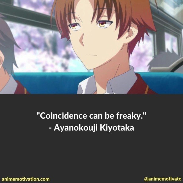Ayanokouji Kiyotaka Classroom Of The Elite Quotes Anime Wallpaper HD.