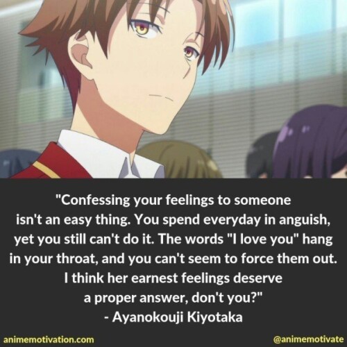 frases de anime ayanokouji