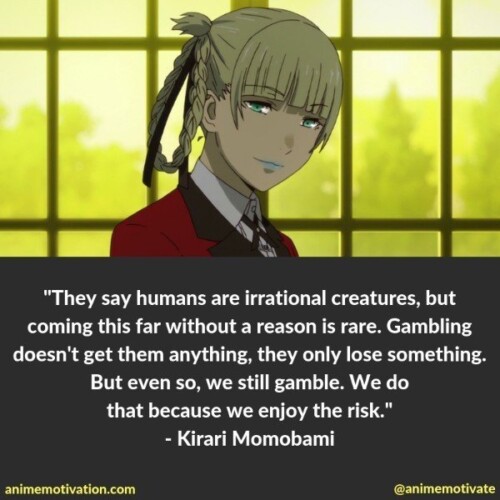 A List Of The Most Thoughtful Quotes From Kakegurui (Compulsive Gambler)