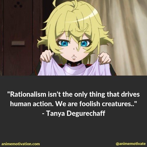 The Greatest List Of Youjo Senki Quotes To Remember The Anime By