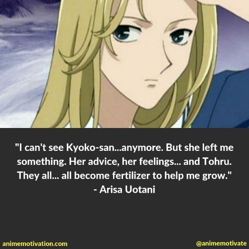 arisa uotani quotes 2 | https://animemotivation.com/fruits-basket-quotes/