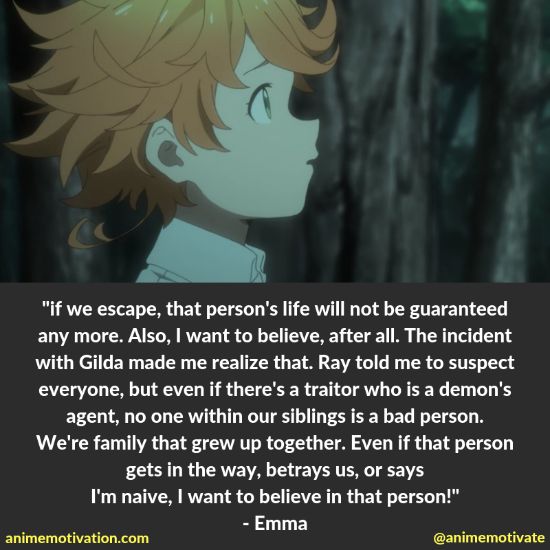 emma quotes the promised neverland 3
