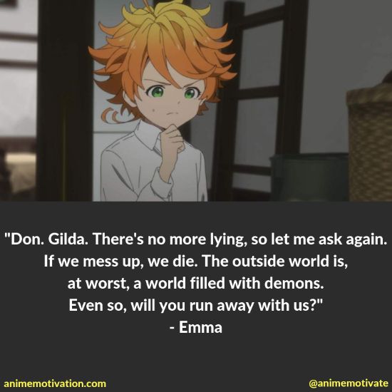 emma quotes the promised neverland 6