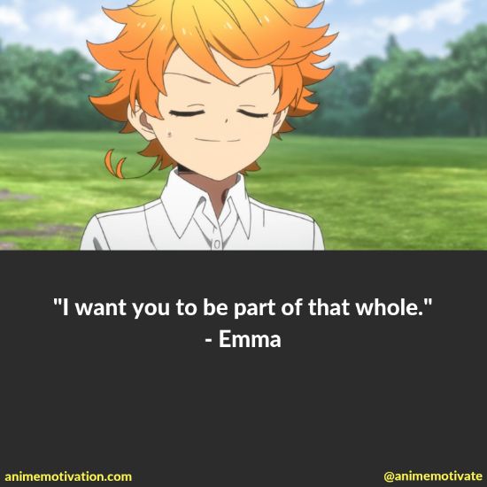 emma quotes the promised neverland