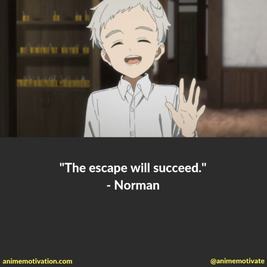 norman quotes the promised neverland