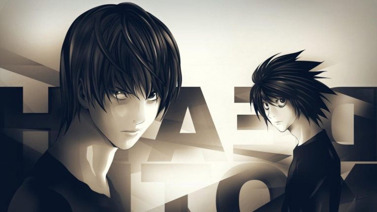 death note anime wallpaper light and l