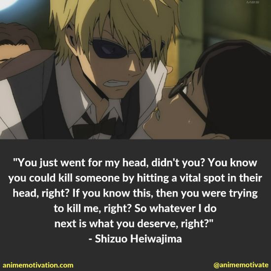 shizuo heiwajima quotes