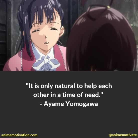 Ayame Yomogawa quotes kabaneri 1