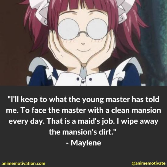 Maylene quotes black butler 2