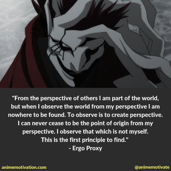 As melhores citações da série clássica de anime: Ergo Proxy!