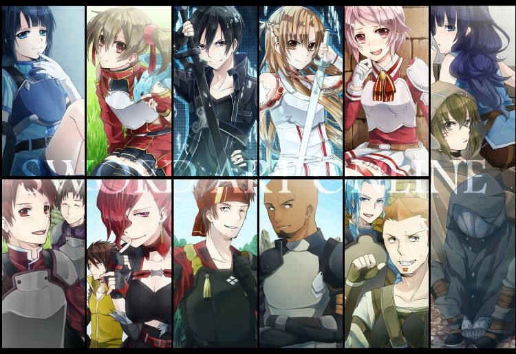 sword art online anime characters wallpaper