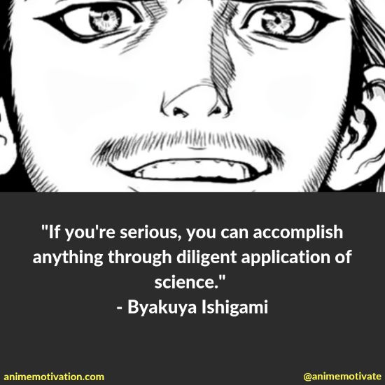 byakuya ishigami quotes