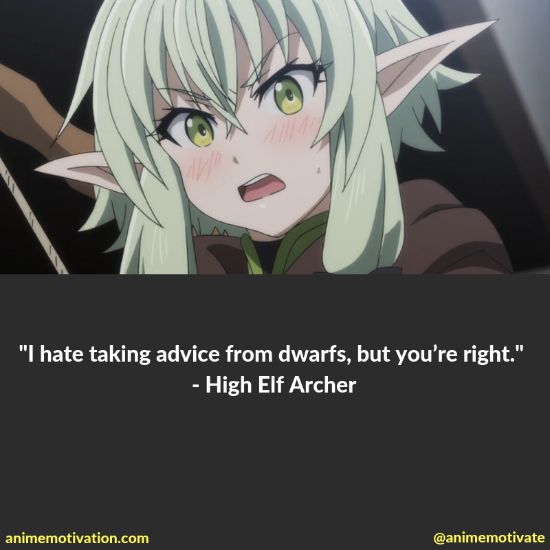 High Elf Archer quotes goblin slayer 1