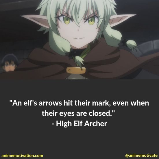 High Elf Archer quotes goblin slayer 2