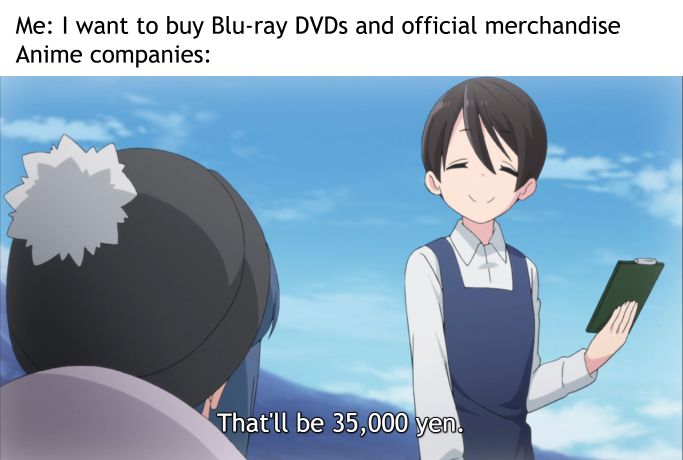anime dvds meme