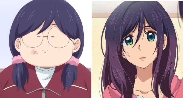 anime girl weight change