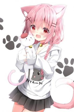 cute anime girl fluffy ears