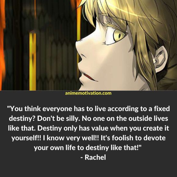 Rachel quotes tower of god 1 | https://animemotivation.com/tower-of-god-quotes/