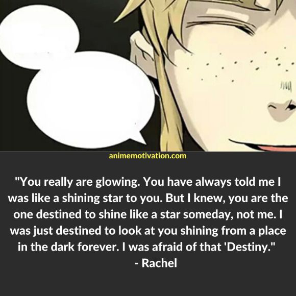 Rachel quotes tower of god