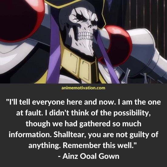 Ainz Ooal Gown quotes 13