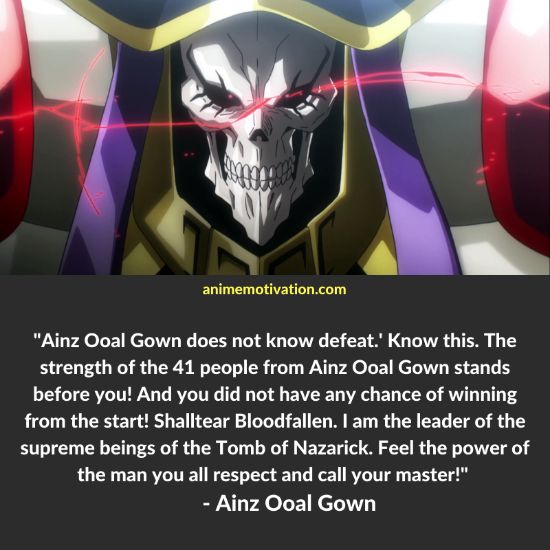 Ainz Ooal Gown quotes 9