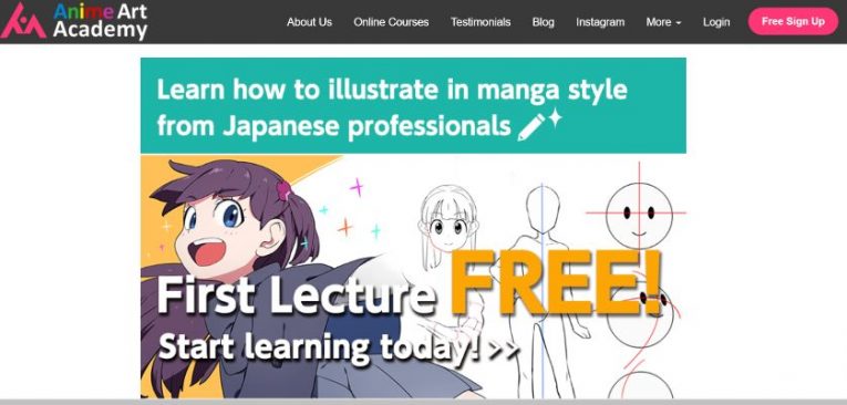 anime art academy free lesson