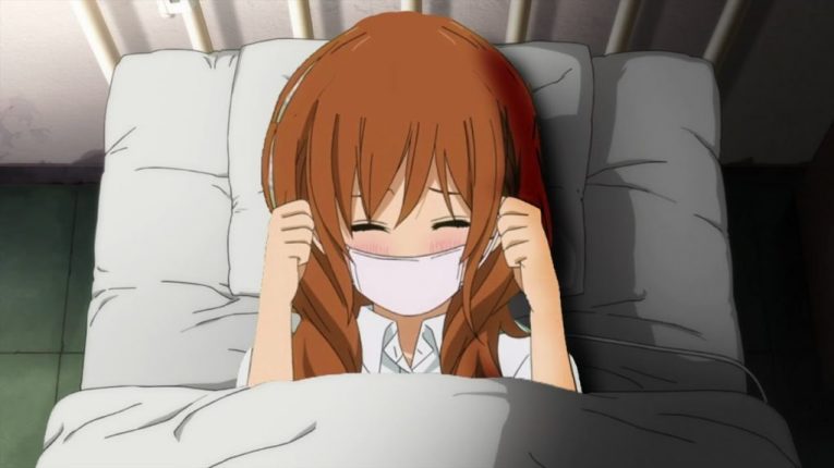 anime girl face mask hospital