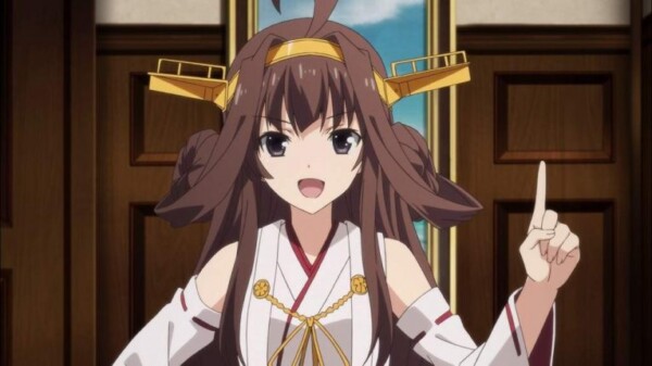 kongou kancolle smile anime