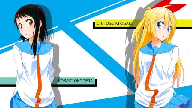 kosaki onodera and chitoge kirisaki anime