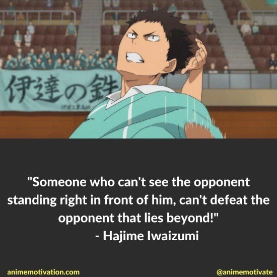 Hajime Iwaizumi quotes haikyuu