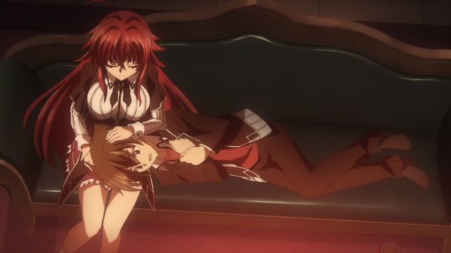 rias gremory and issei lap pillow 3