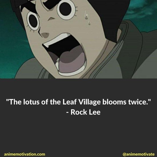 Rock Lee quotes naruto 4
