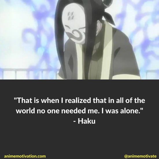 Haku Quotes From Naruto.
