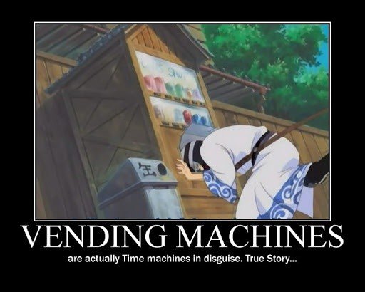 time machine anime vending machine