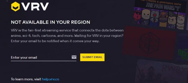 VRV not available in your country