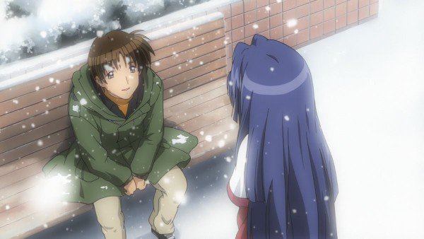 yuuichi and nayuki kanon anime snow 1