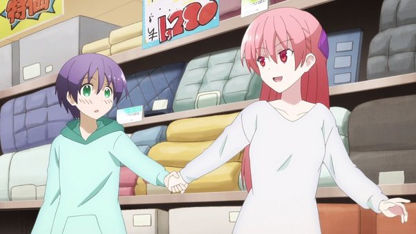 tsukasa and nasa holding hands