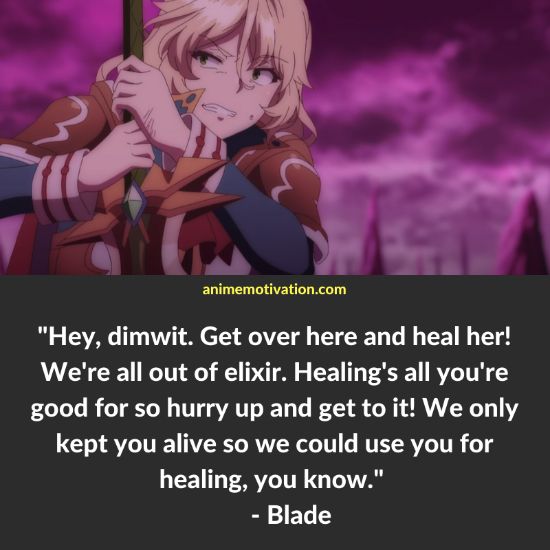 Blade quotes redo of healer