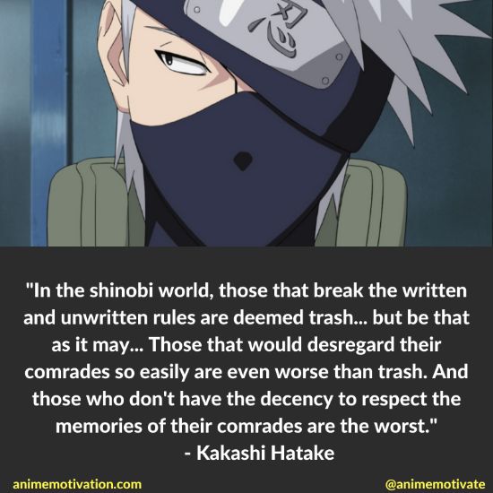 Kakashi Hatake Quotes Naruto 6