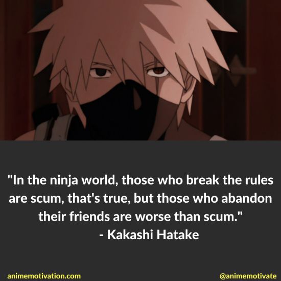 Kakashi Hatake Quotes Naruto