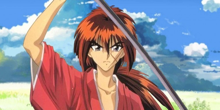 Kenshin himura holding sword